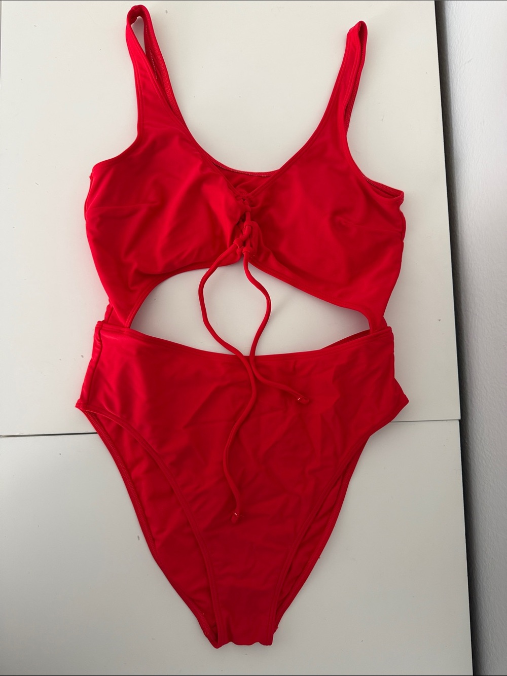Women’s One-Piece Swimsuit with Front Tie